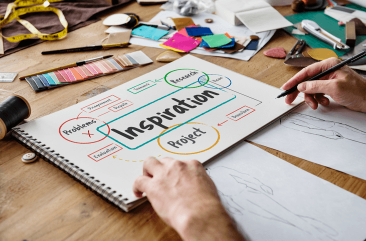 Fashion designer working on personal branding strategy.